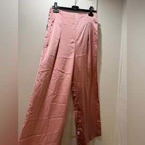 SHEIN Pink Wide-Leg Pants